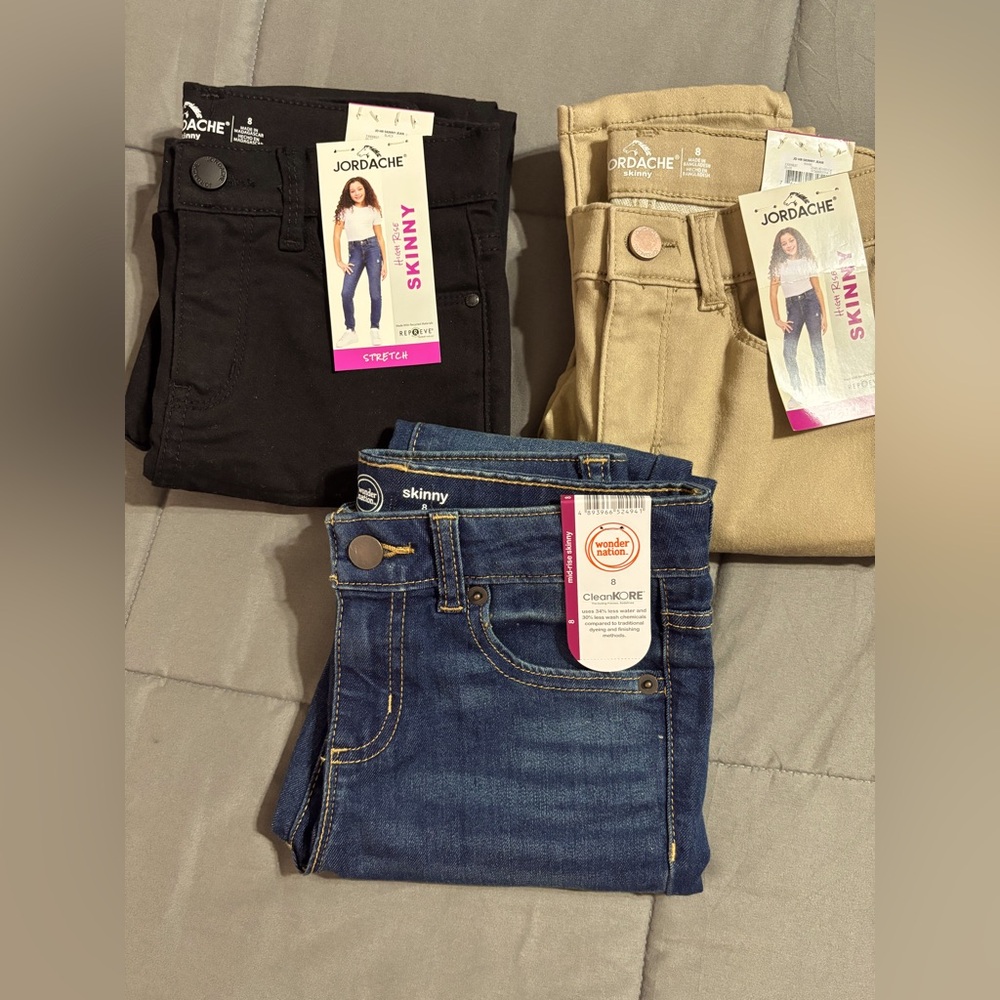 NWT Jordache & Wonder Nation Jeans Size 8